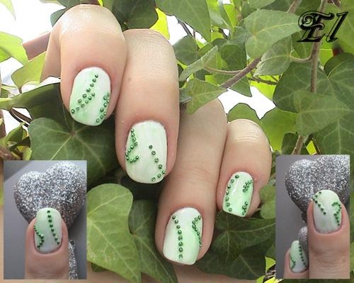 ������: with green